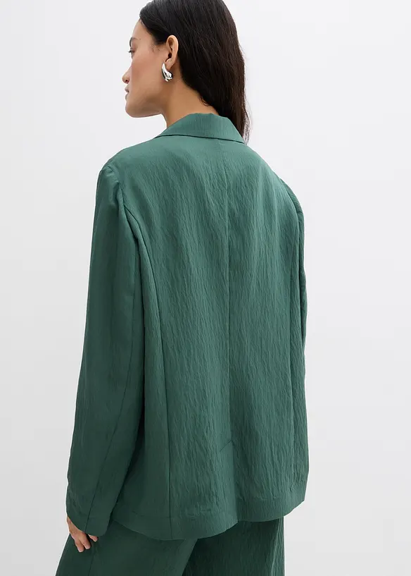 Blazer aus aus strukturiertem Crinkle-Viskose-Mix, bonprix