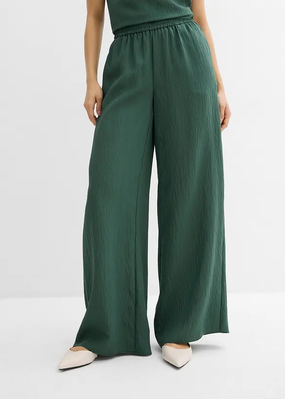 Hose aus aus strukturiertem Crinkle-Viskose-Mix, bonprix