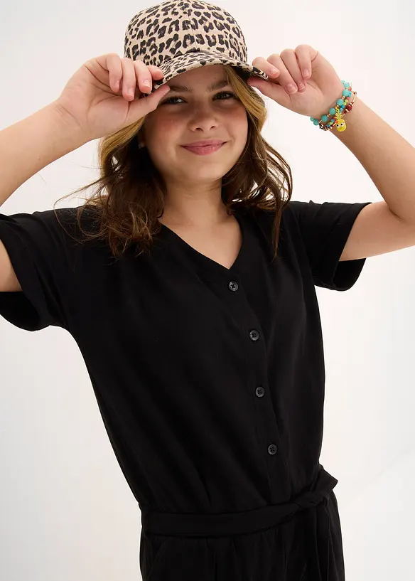 Jersey-Jumpsuit mit Bio-Baumwolle, bonprix