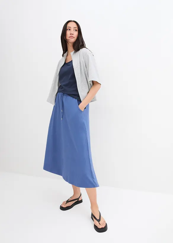 Jupe en jersey coton extensible, bonprix
