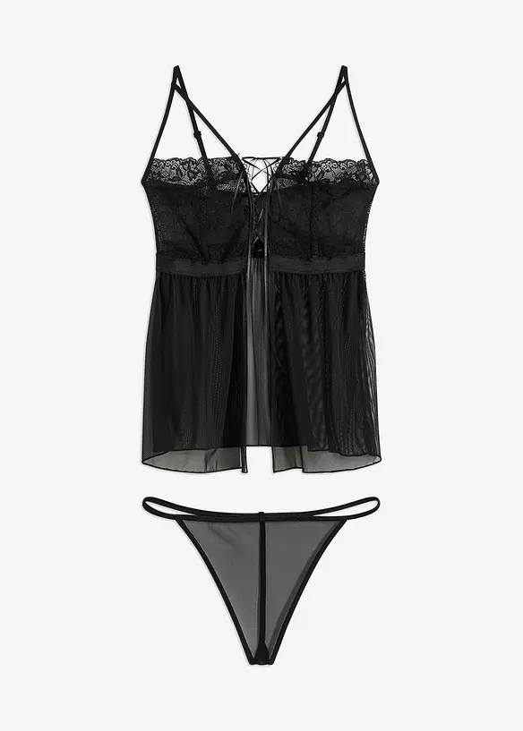 Nuisette et string (ens. 2 pces), bonprix