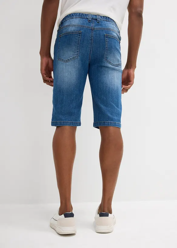Bermuda léger en jean et molleton, Regular, bonprix