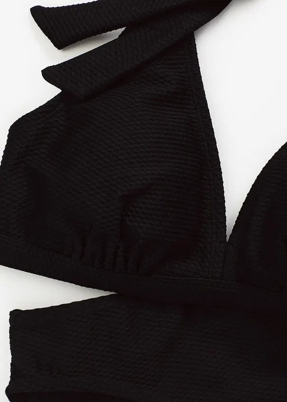 Bikini dos nu (ens. 2 pces) en matière texturée, bonprix