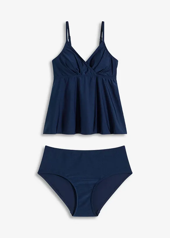 Tankini (2-tlg.Set) aus glänzendem Material, bonprix