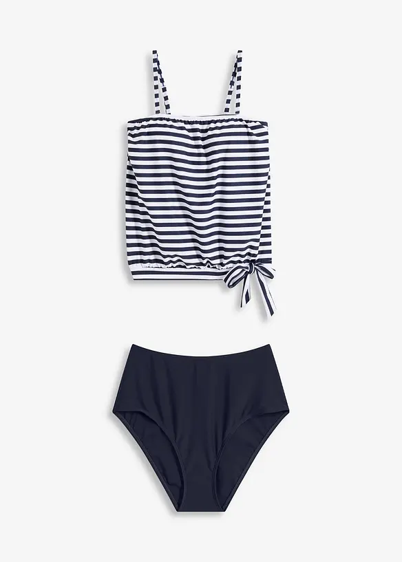 Tankini oversize (ens. 2 pces) à bretelles amovibles, bonprix