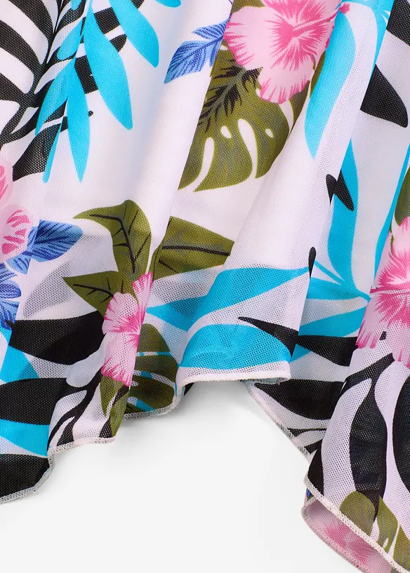 Tankini (ens. 2 pces) avec tulle imprimé, bonprix