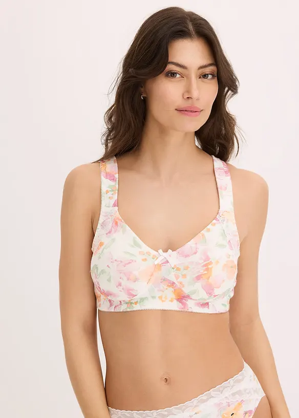 Lot de 2 soutiens-gorge coton minimiseurs sans armatures, bonprix
