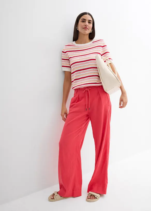 Gestreiftes Strick-Shirt, bonprix