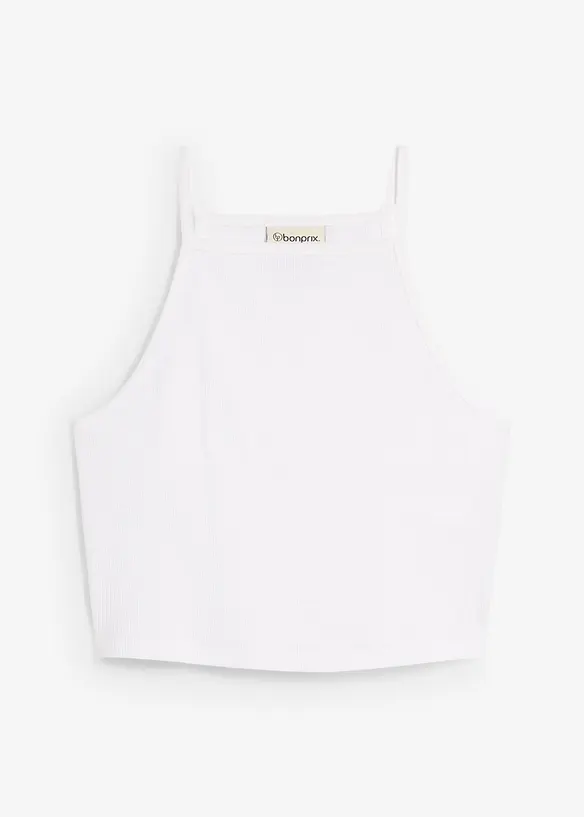 Top côtelé 100% coton, bonprix