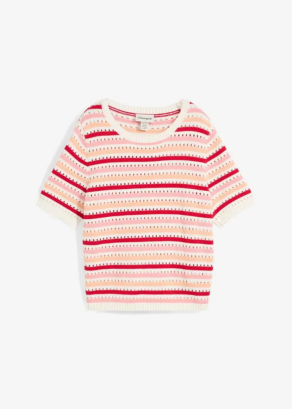 Gestreiftes Strick-Shirt, bonprix