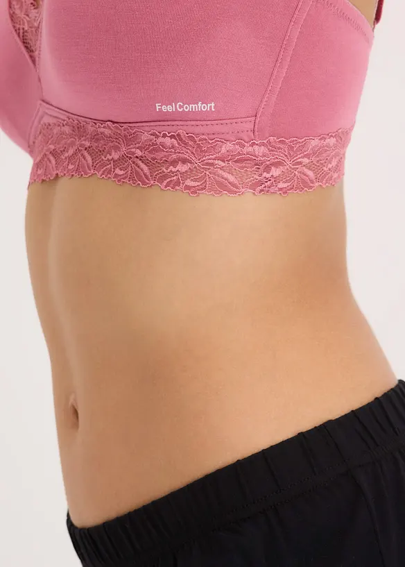 Lot de 2 soutiens-gorge bralette Feel Comfort en matière douce, bonprix