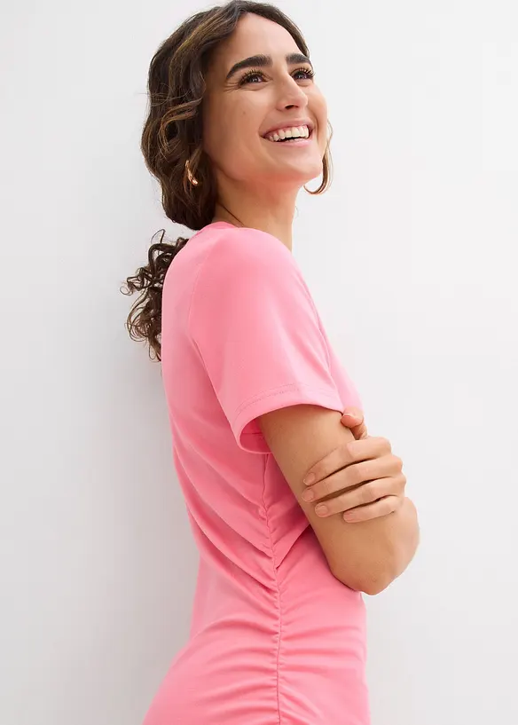 Robe froncée en jersey, bonprix