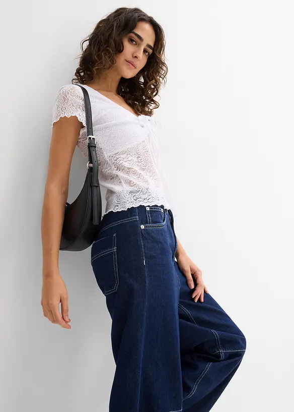 T-Shirt aus Spitze, bonprix