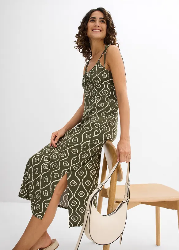 Robe midi en viscose fluide, bonprix