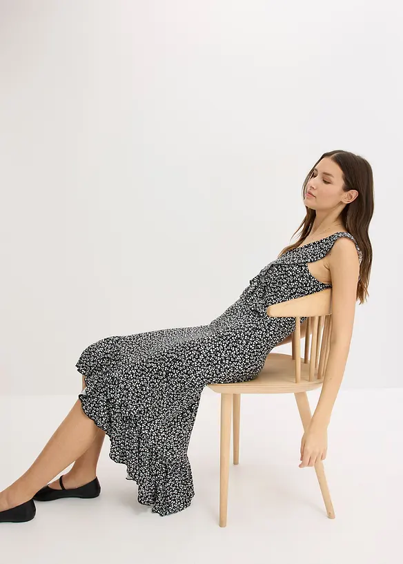 Robe en jersey à volants, bonprix