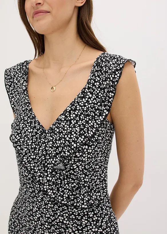 Robe en jersey à volants, bonprix