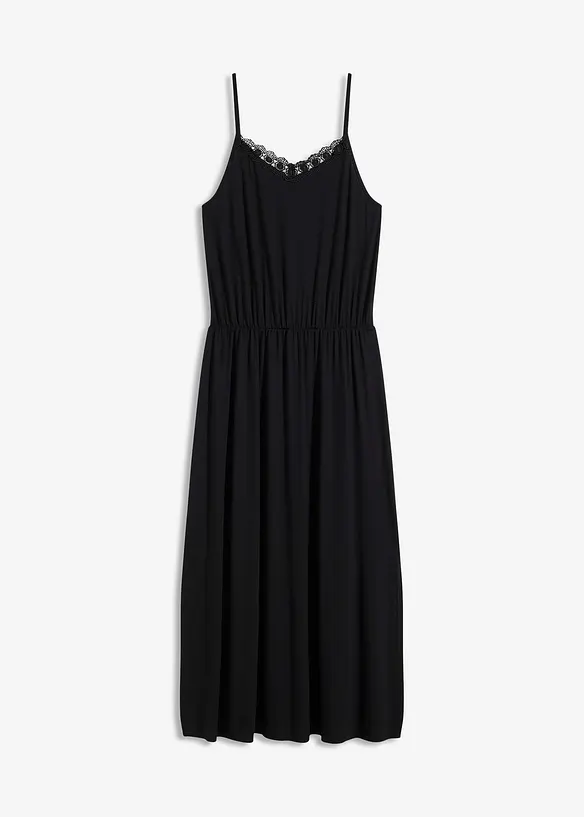 Robe en jersey avec dentelle, bonprix