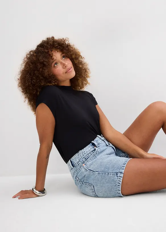 Jeans-Shorts Mid Waist, bonprix