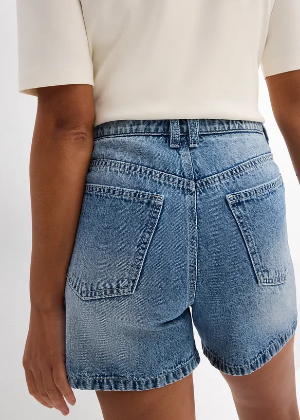 Jeans-Shorts High Waist, Low Stretch, bonprix