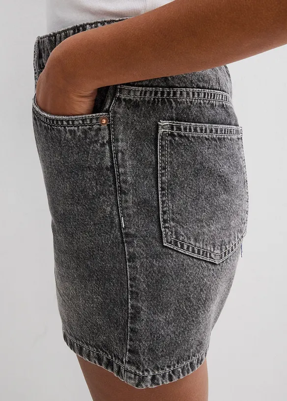 Jeans-Shorts High Waist, Low Stretch, bonprix