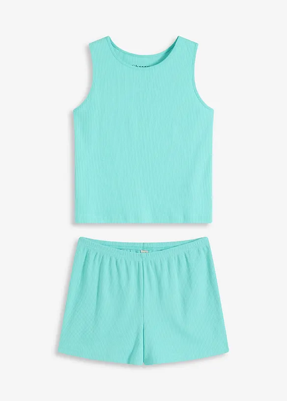 Pyjashort en coton côtelé, bonprix