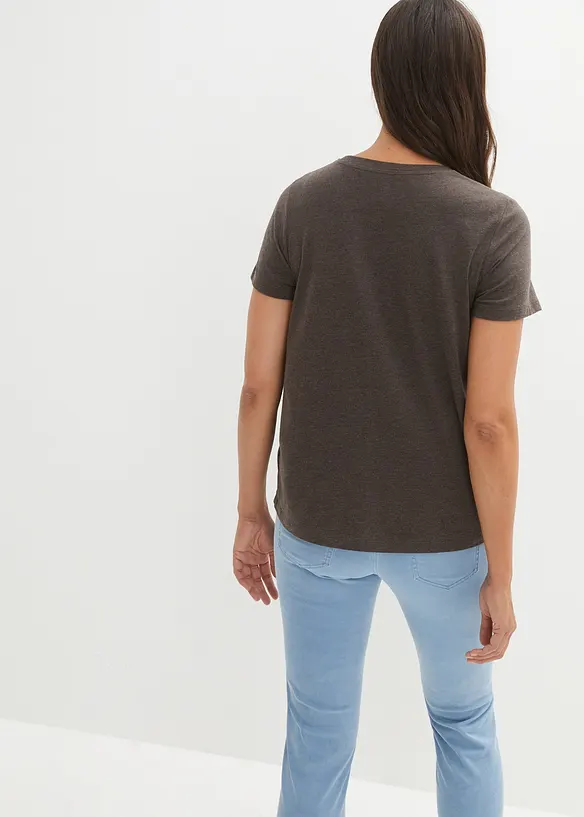 Lot de 2 T-shirts de grossesse et d'allaitement en coton, bonprix