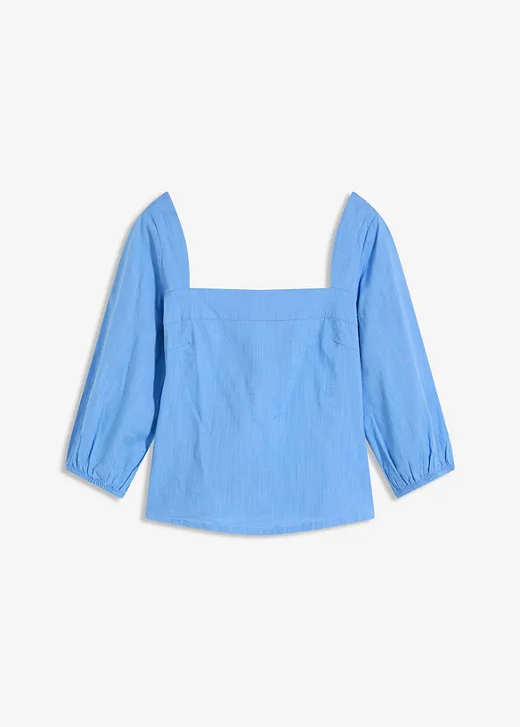 Blouse à manches bouffantes et détail smocké, bonprix
