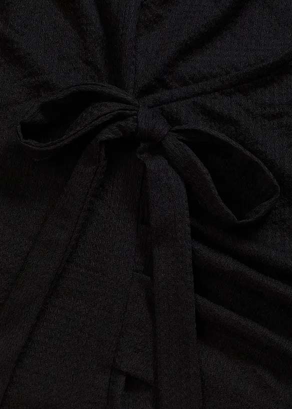 Jerseycrepe-Shirt in Wickeloptik, bonprix