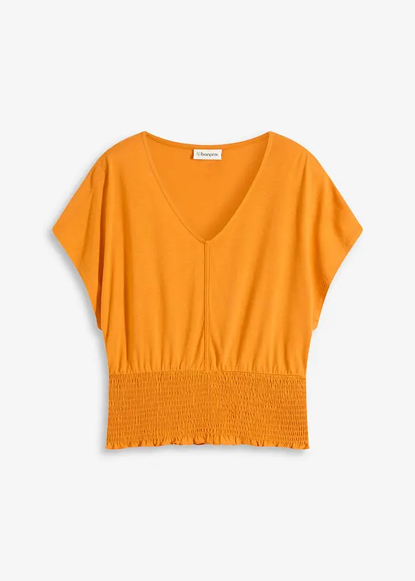 T-shirt à base smockée, bonprix