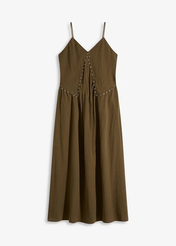 Maxikleid mit Ösen-Verzierung, bonprix