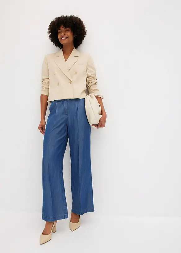 Pantalon à pinces en Lyocell, bonprix