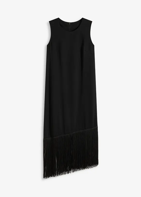 Robe en jersey à franges, bonprix