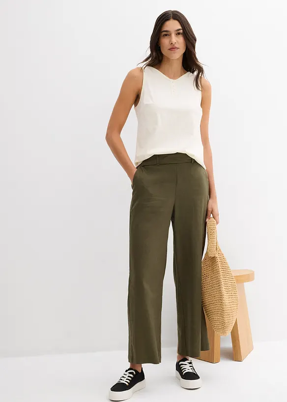 Lot de 2 tops 100% coton, bonprix