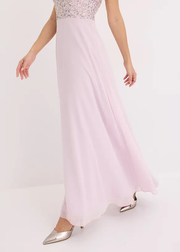 Maxikleid mit Paillettenstickerei, bonprix
