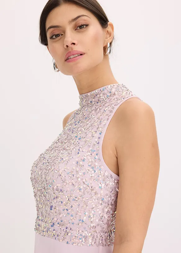Maxikleid mit Paillettenstickerei, bonprix