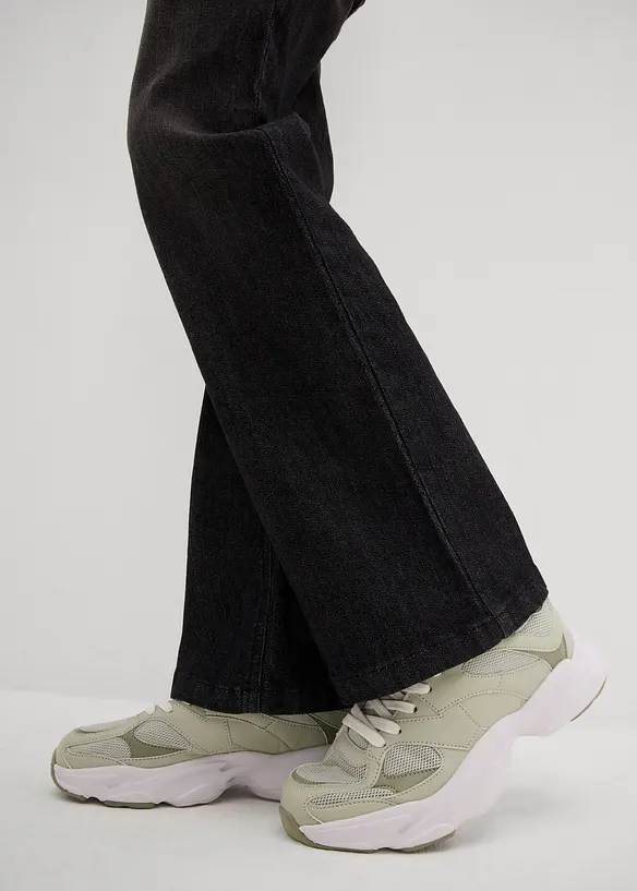 Jegging taille mi-haute, flared, bonprix