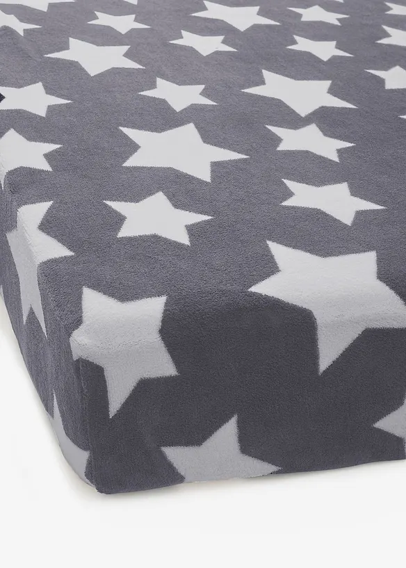 Drap-housse Cashmere Touch avec &eacute;toiles, bonprix