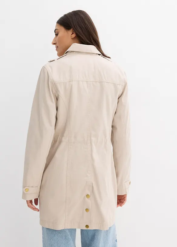 Parka en coton style utilitaire, mi-longue, bonprix