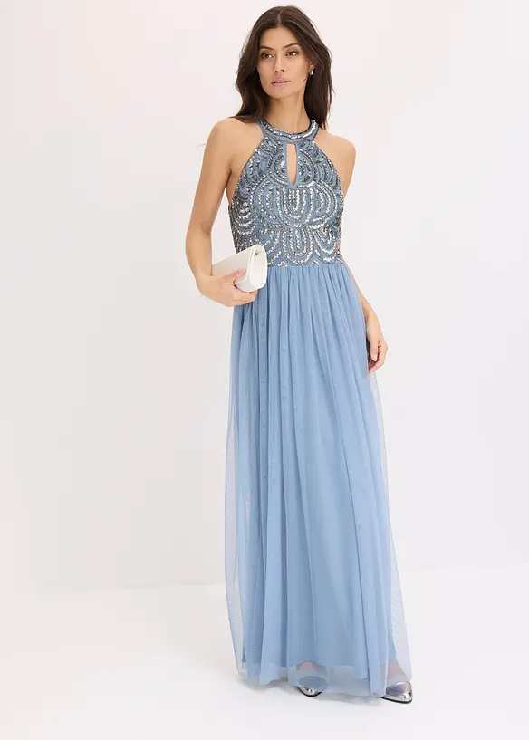 Maxikleid mit Paillettenstickerei, bonprix