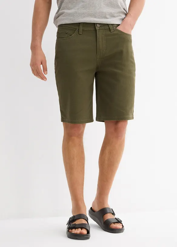 Lot de 2 bermudas en jean extensible, Regular, bonprix