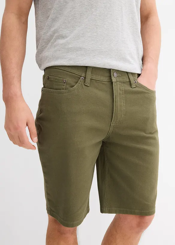 Lot de 2 bermudas en jean extensible, Regular, bonprix