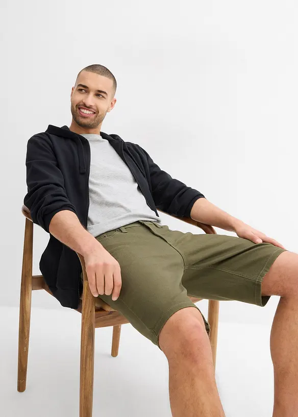 Lot de 2 bermudas en jean extensible, Regular, bonprix