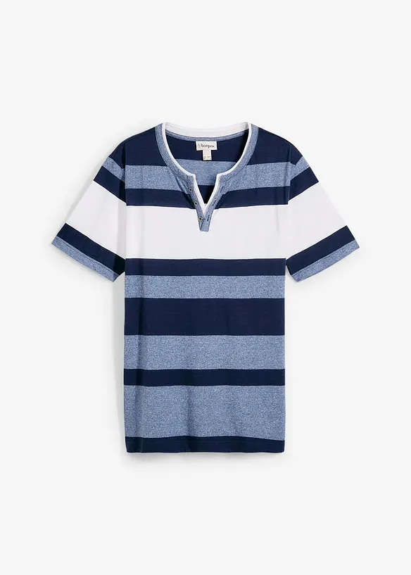 T-shirt col Henley manches courtes, bonprix