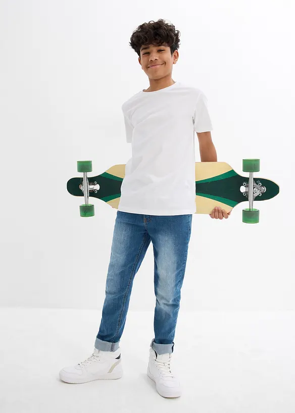 T-Shirt (5er Pack) aus reiner Baumwolle, bonprix