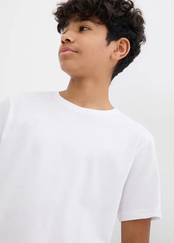 T-Shirt (5er Pack) aus reiner Baumwolle, bonprix