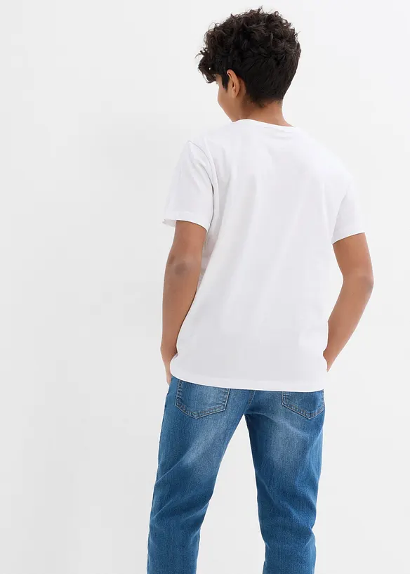 T-Shirt (5er Pack) aus reiner Baumwolle, bonprix