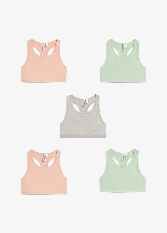 Lot de 5 brassières, bonprix