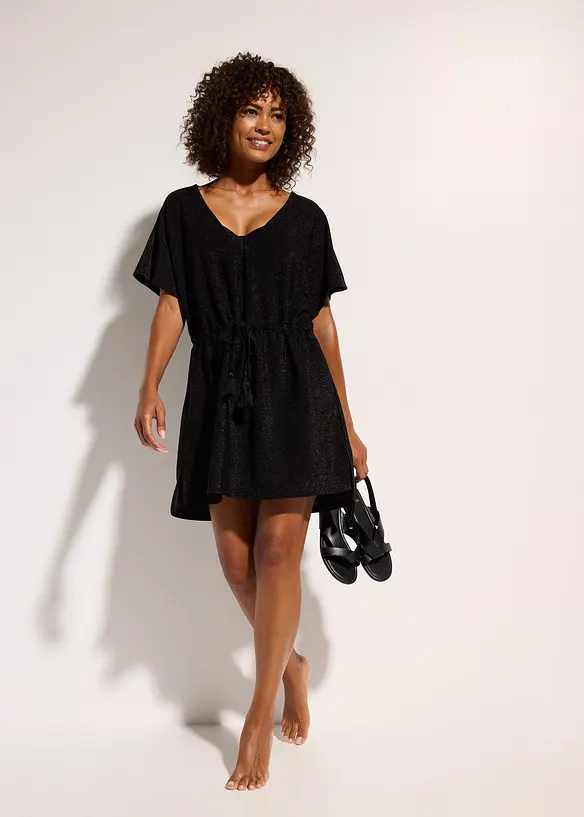 Strand Tunika mit Glanzfäden, bonprix