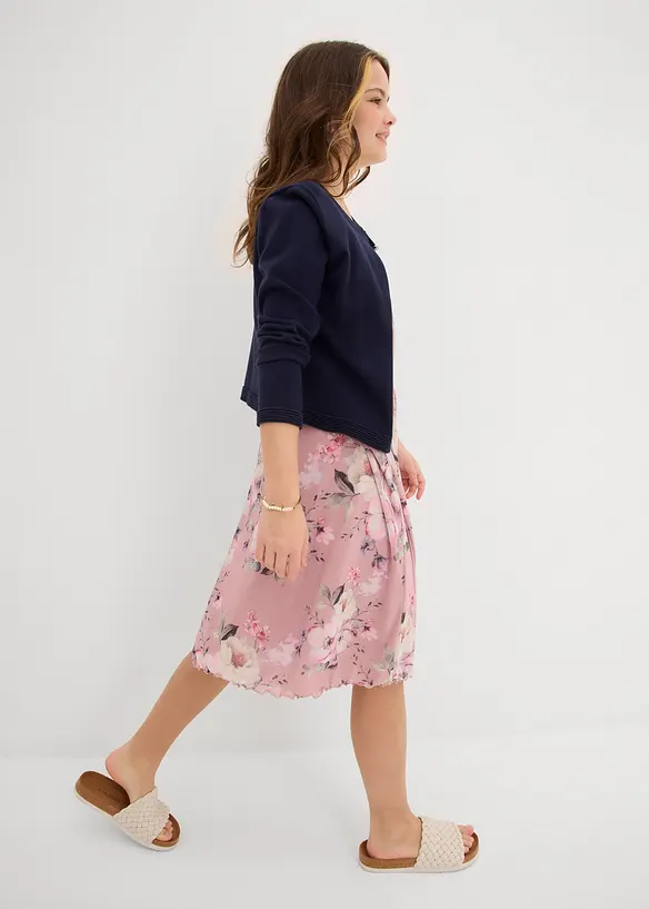 Robe imprimée en mesh, bonprix