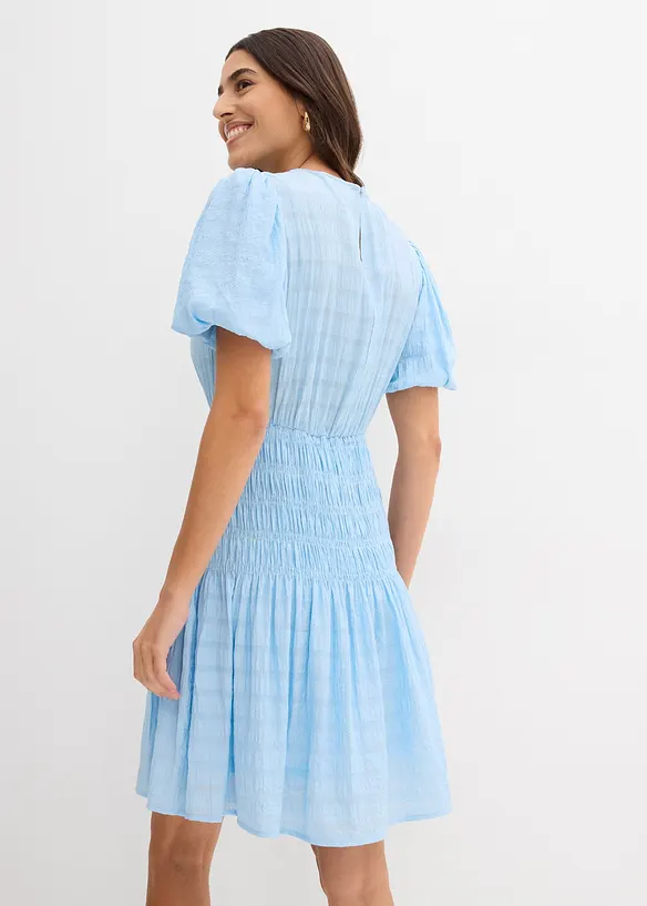 Robe courte smockée, bonprix